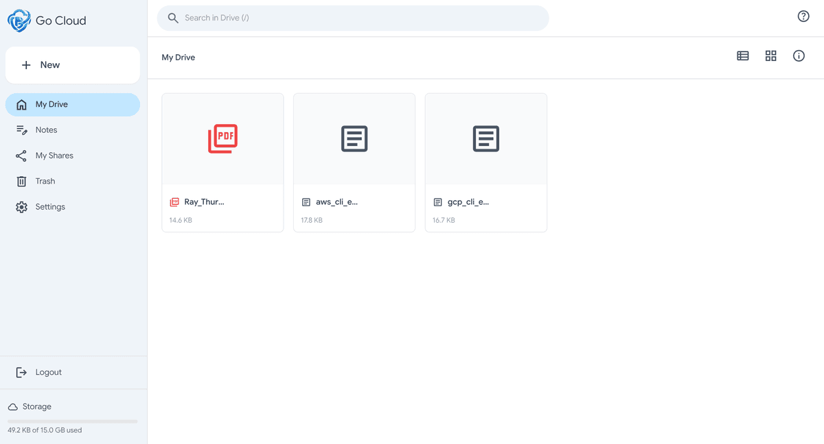 Go Cloud Application