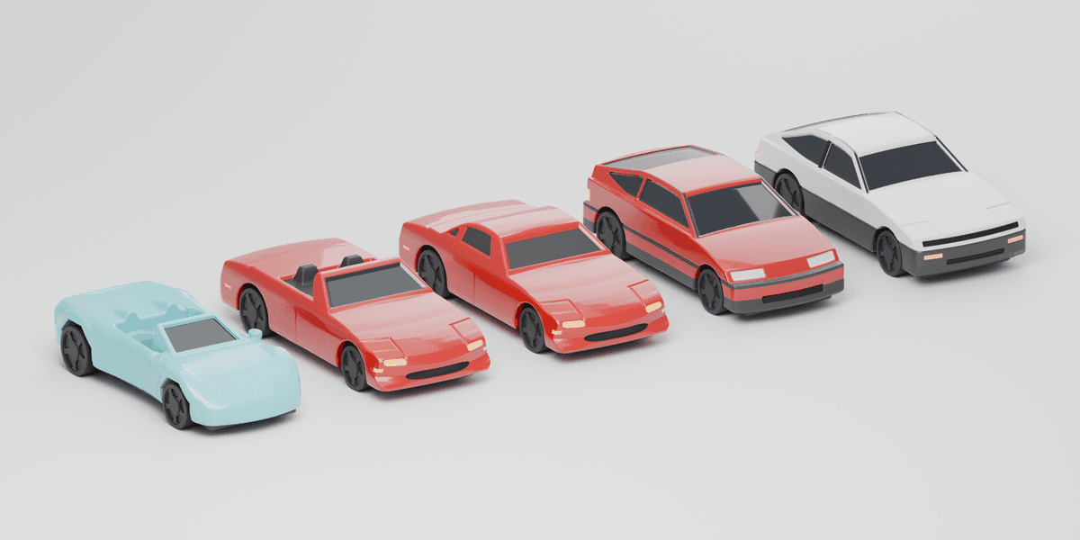 How SaiyanPrints Builds 1:64 Car Packs in Blender and SolidCraft